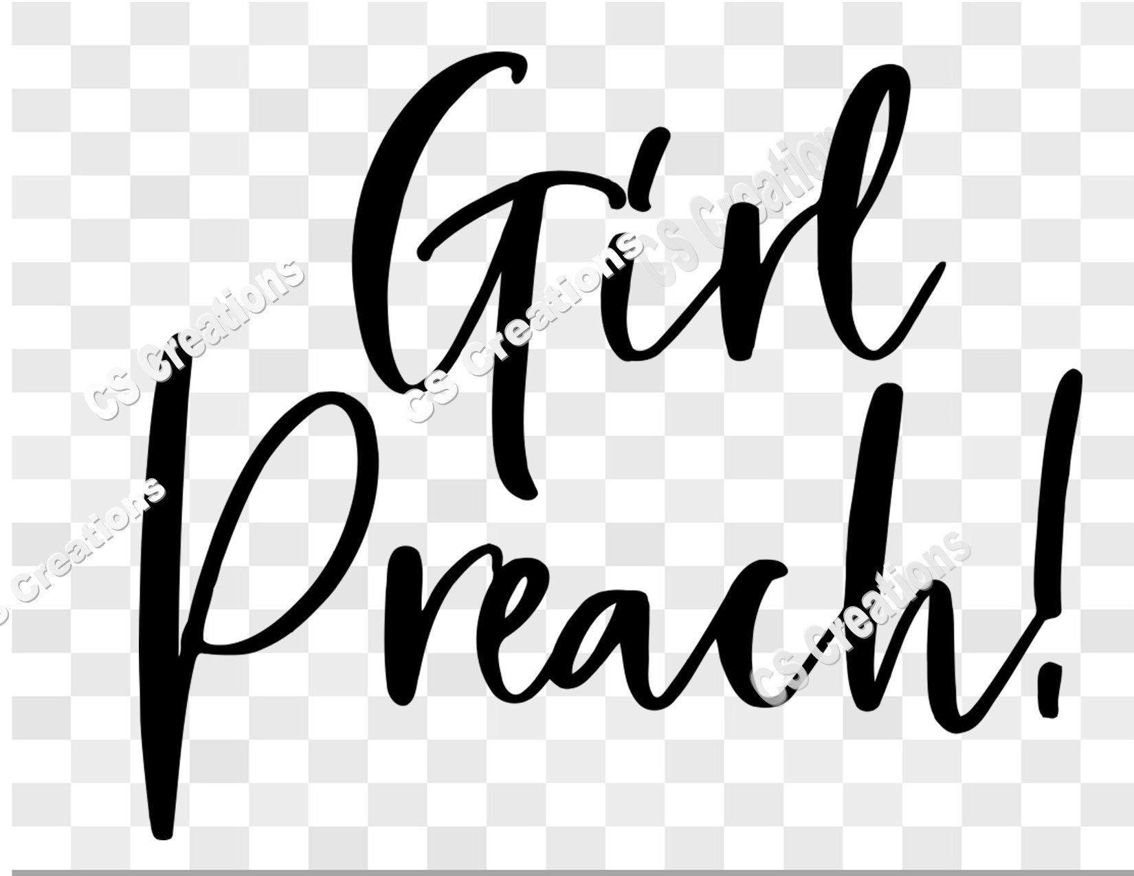Girl Preach Png/svg/pdf Etsy