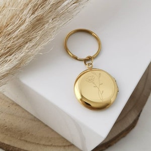 Personalized keychain in gold, rose, silver made of stainless steel~Keychain with engraving~Personalized gifts for women and men