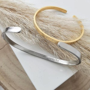 Pulseira personalizada em ouro, prata ou rosa, pulseira com gravação, pulseiras personalizadas em aço inoxidável, pulseiras prateadas para mulheres