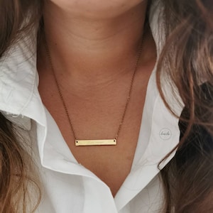 Necklace with engraved discs in gold, silver, or rose gold. Personalized necklace with engraved pendant, name necklace, name engraving, gold necklace