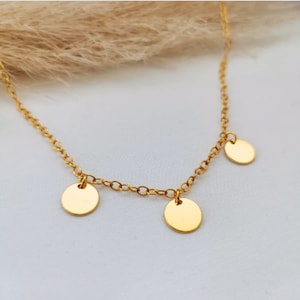925 Sterling Silver Family Necklace Personalized in Gold, Rose and Silver, Plate Chain with Engraved Pendant, Name Necklace, Gift,