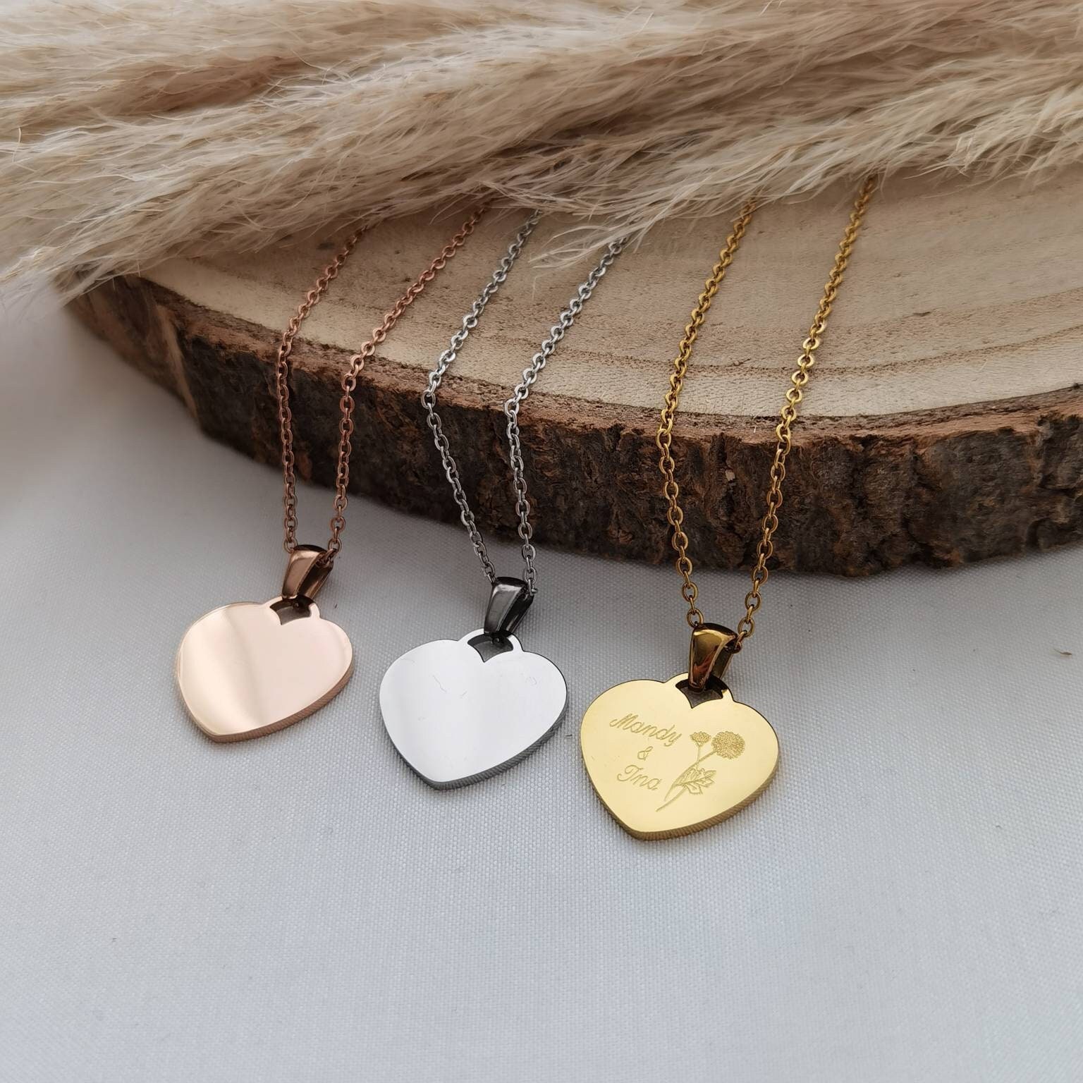 14K Gold Vergoldete Damenkette Mit Charm-Anhänger – Herz, Unendlichkeit, Kleeblatt & Mehr