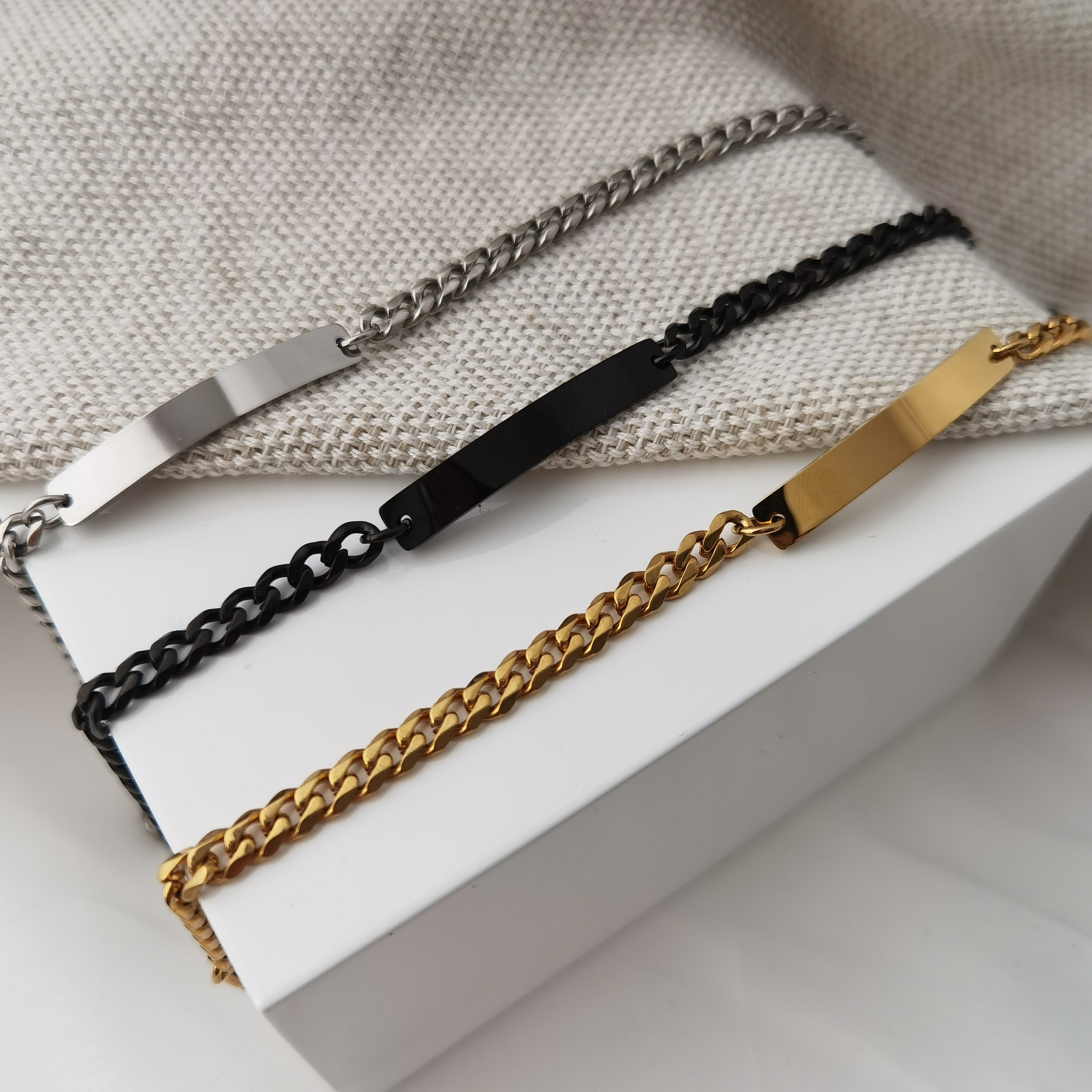 Buy Personalized Men's Bracelet Men's Stainless Steel Online in