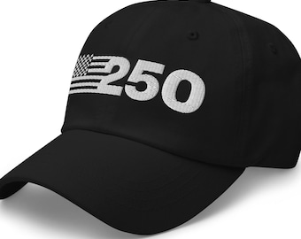 USA 250th Anniversary Customizable Color Embroidered Baseball Cap: 1776-2026