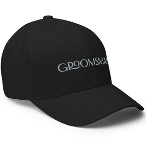 Embroidered Groomsman Hat: SuZ Closed-Back Twill Cap