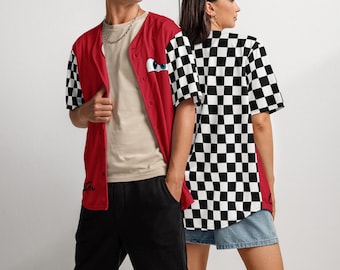 Customizable McQueen Recycled Baseball Jersey: Cars Inspired Shirt