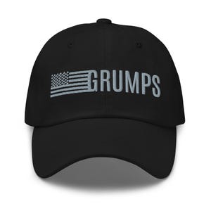 Embroidered &quot;GRUMPS&quot; Dad Hat: USA Flag Baseball Cap