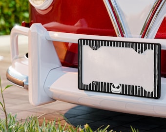 Nightmare Metal License Plate Frame: Halloween Christmas Car Decor