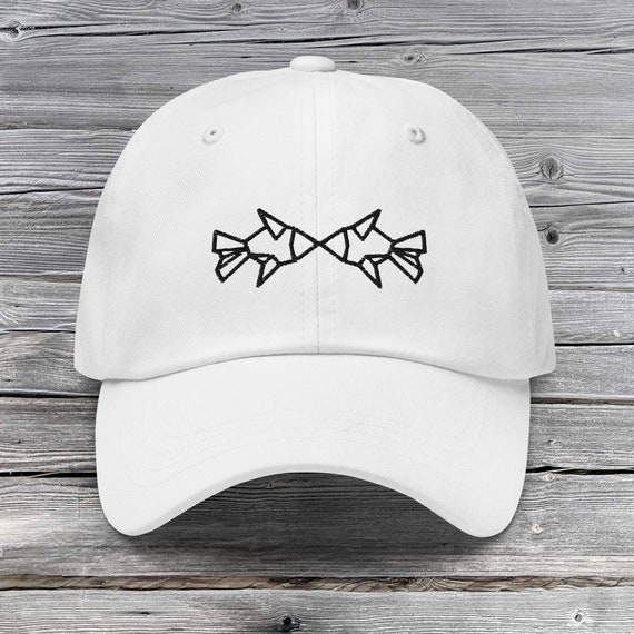 KISSER FISH Hat Embroidered Fish Baseball Cap Fish Kiss Hat Beach
