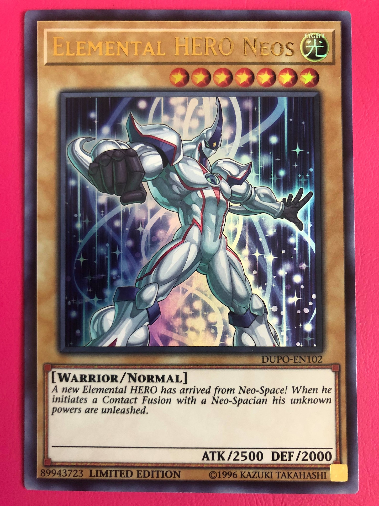 Elemental HERO Neos DUPOEN102 Ultra Rare Limited Edition Near Mint