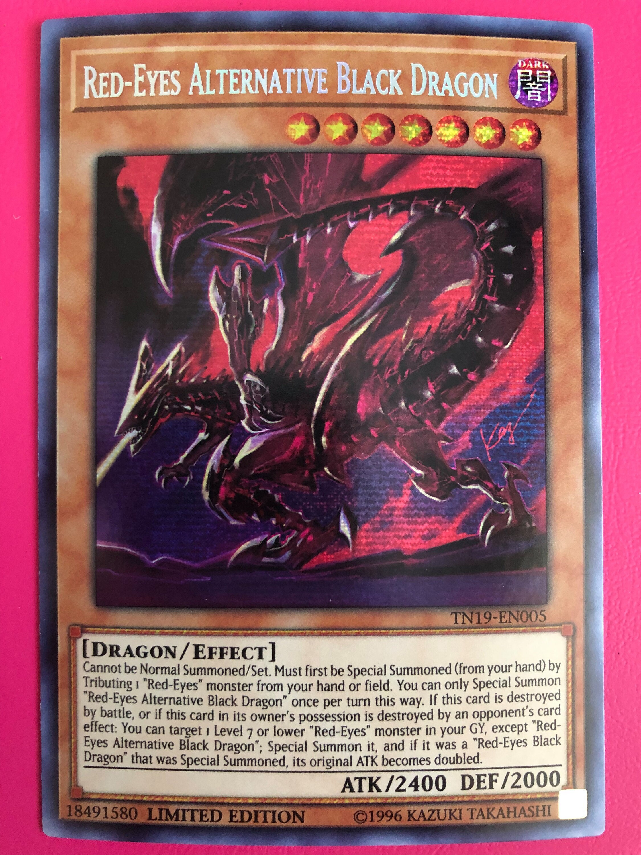 RedEyes Alternative Black Dragon TN19EN005 Prismatic Etsy