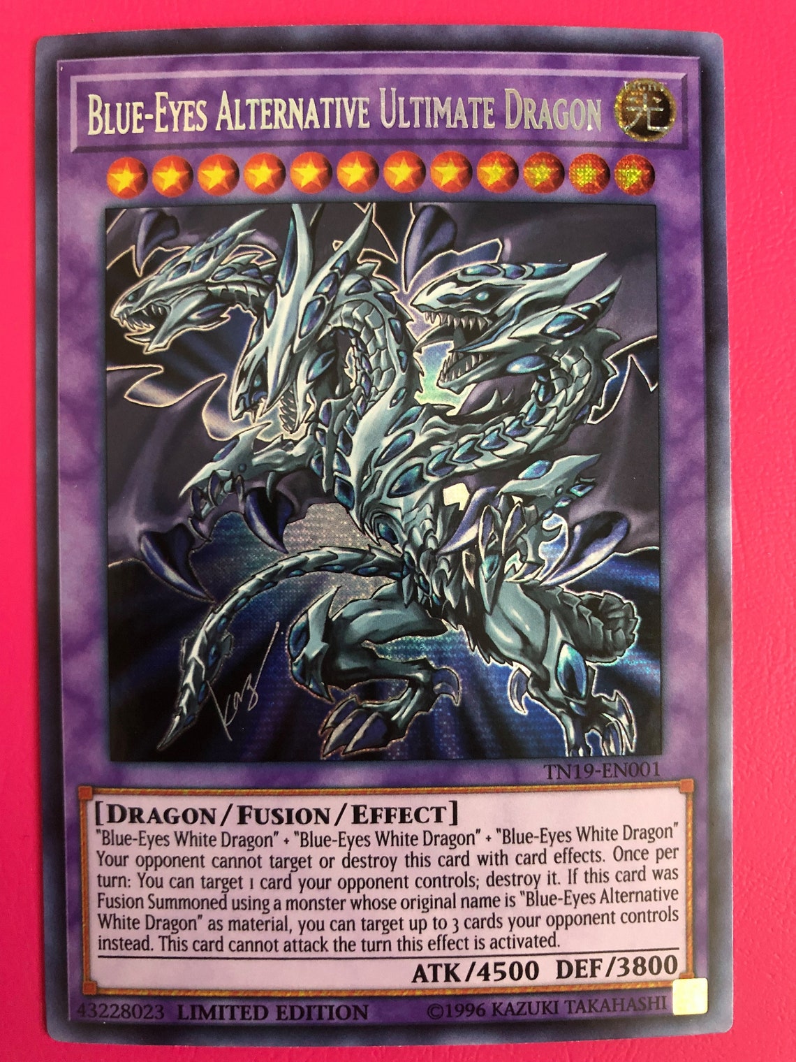 Blueeyes Alternative Ultimate Dragon TN19EN001 Prismatic Etsy