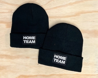 Vintage Home Team Patch Beanie | Hand Stitched |