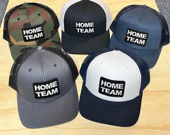 Home Team Vintage Patch Trucker Hat | Custom Stitched | Multiple Colors