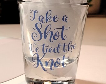 Clear labels for shot glass