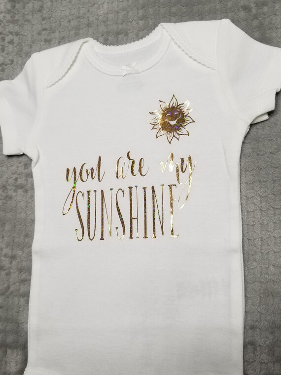 You Are My Sunshine Baby Bodysuit for Newborn 3months White - Etsy