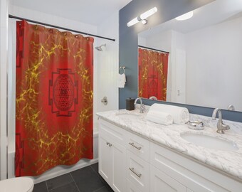 Skull and motorcycle Shower Curtain Bathroom Waterproof Fabric & 12hooks 71*71in 