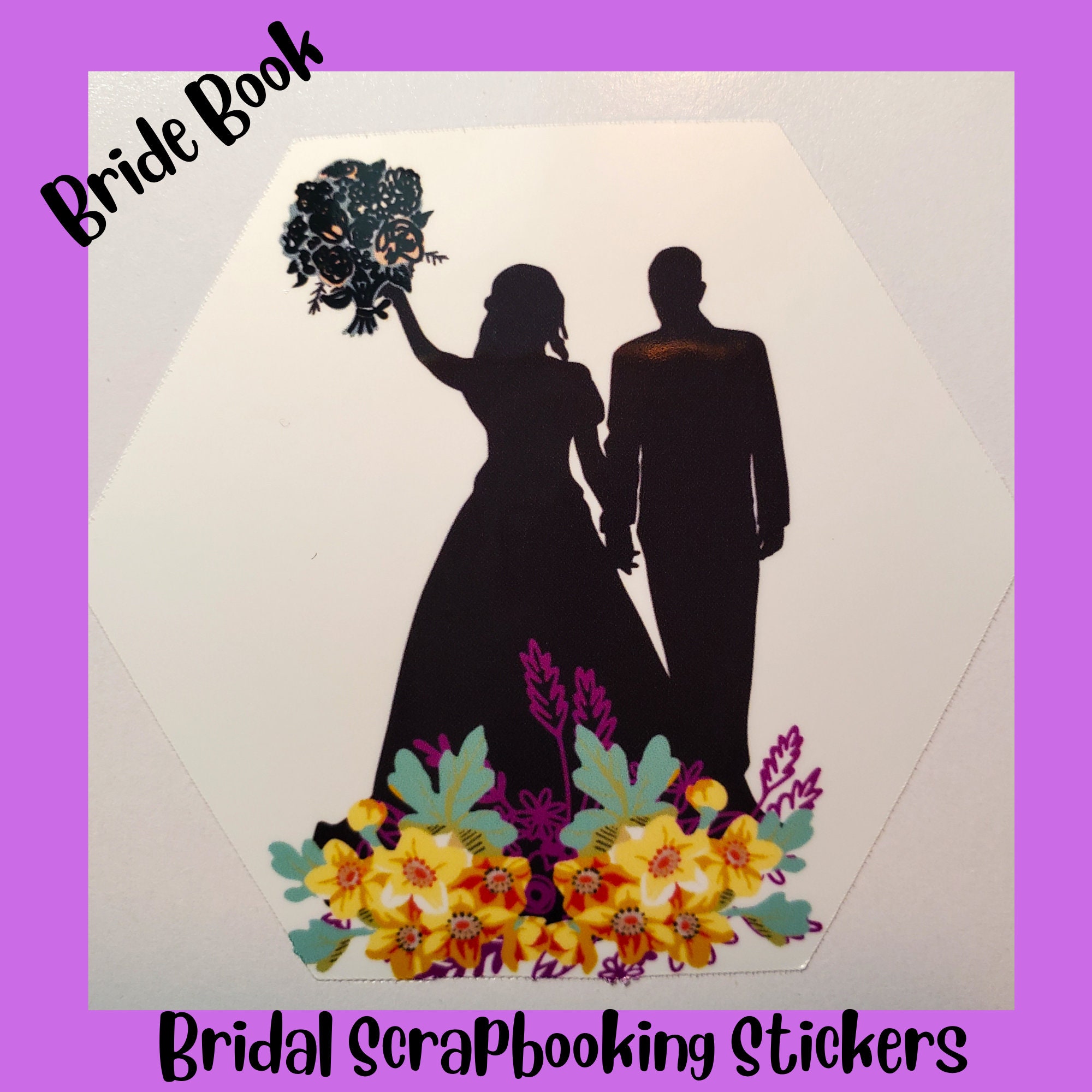 Bridal Scrapbooking Stickers Bridal Book Stickers Couples Etsy