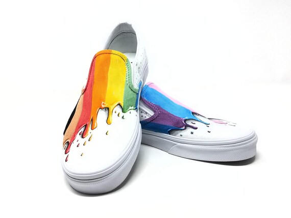 pride vans slip ons