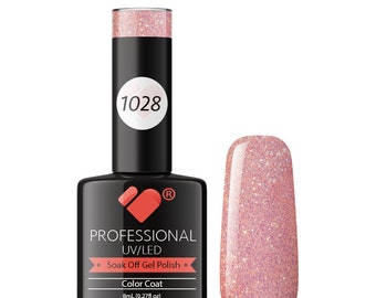 1028 VB Line Flavoured Freesia Rose Gold gel nail polish