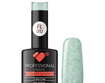 FL012 VB Line Candy Floss Hot Green White gel nail polish