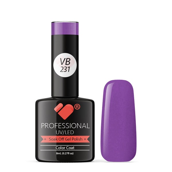 VB-231 VB Line Neon Purple Violet Saturated Gel Nail Polish