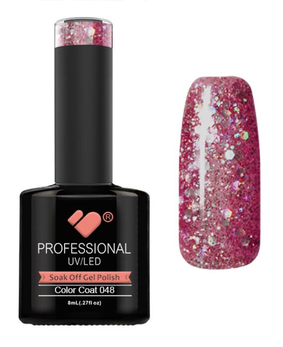 pink silver nail polish