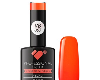 VB-097 VB Line Hot Red Super Neon Saturated Gel Nail Polish