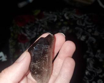 Medium Raw Smokey Quartz Point