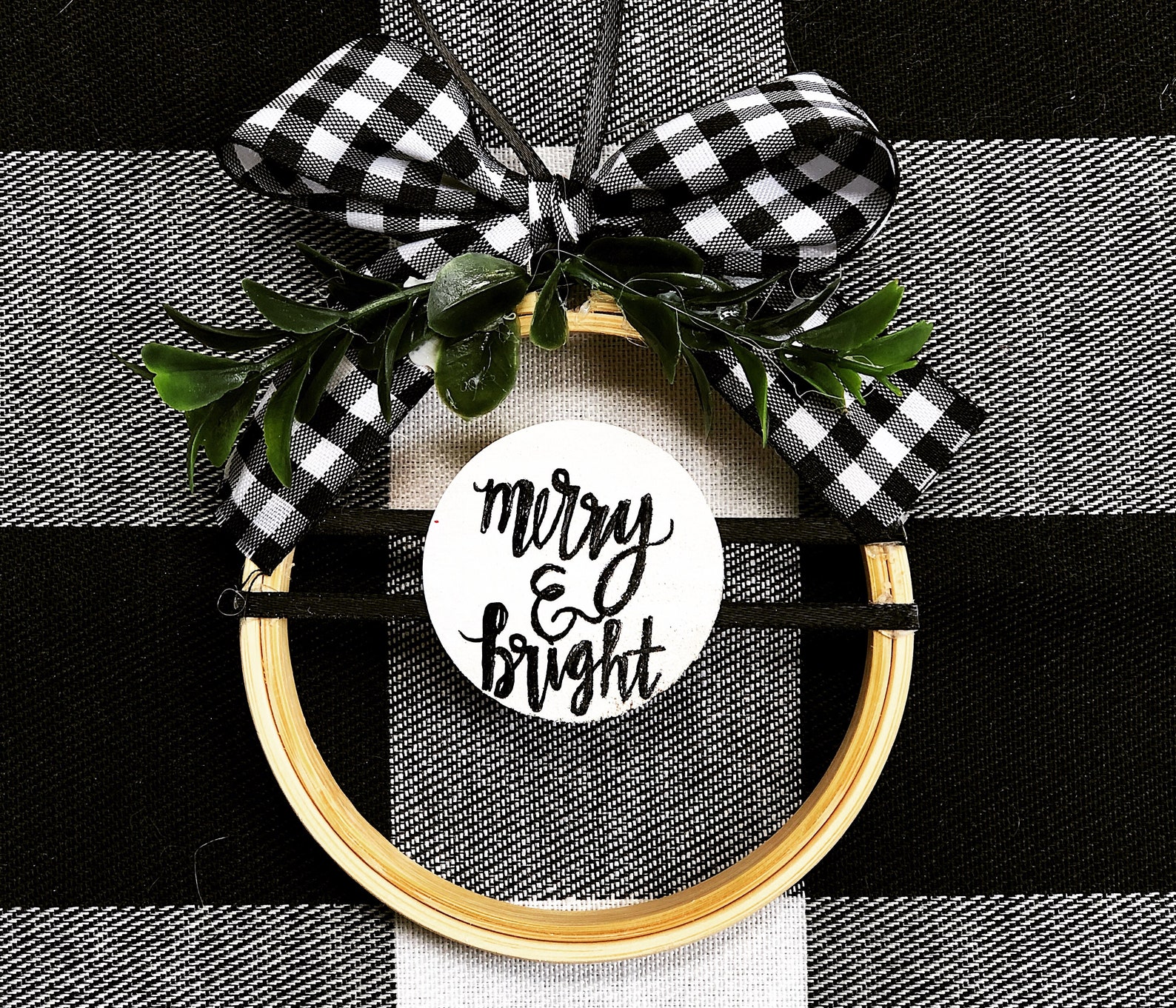 Embroidery hoop Christmas ornament mini ornament Christmas Etsy