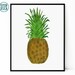 Printable Pineapple Wall Art, Wall Art Set of Two, Pineapple Decor ...
