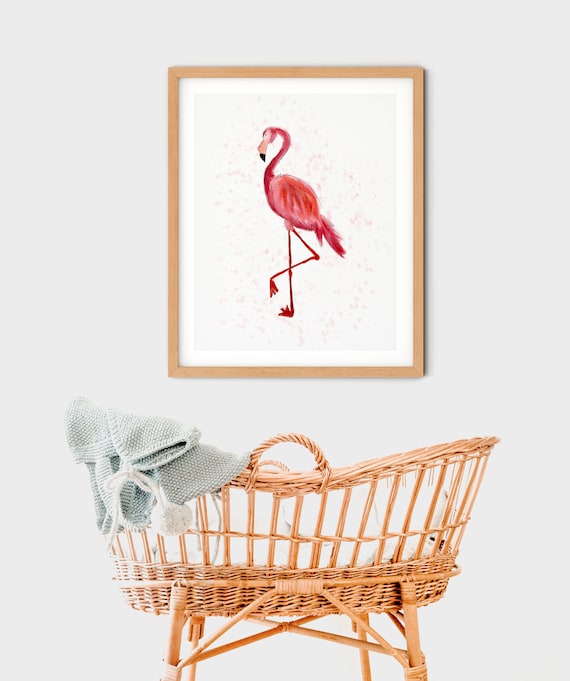 Printable flamingo wall art printable flamingo wall art | Etsy