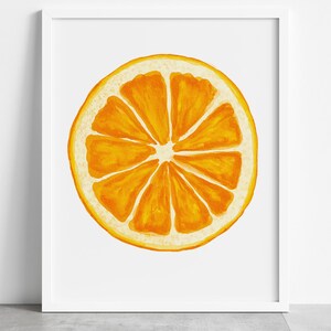 PRINTABLE Fruit Collection Wall Art, Watercolor Style Wall Art, Oranges ...