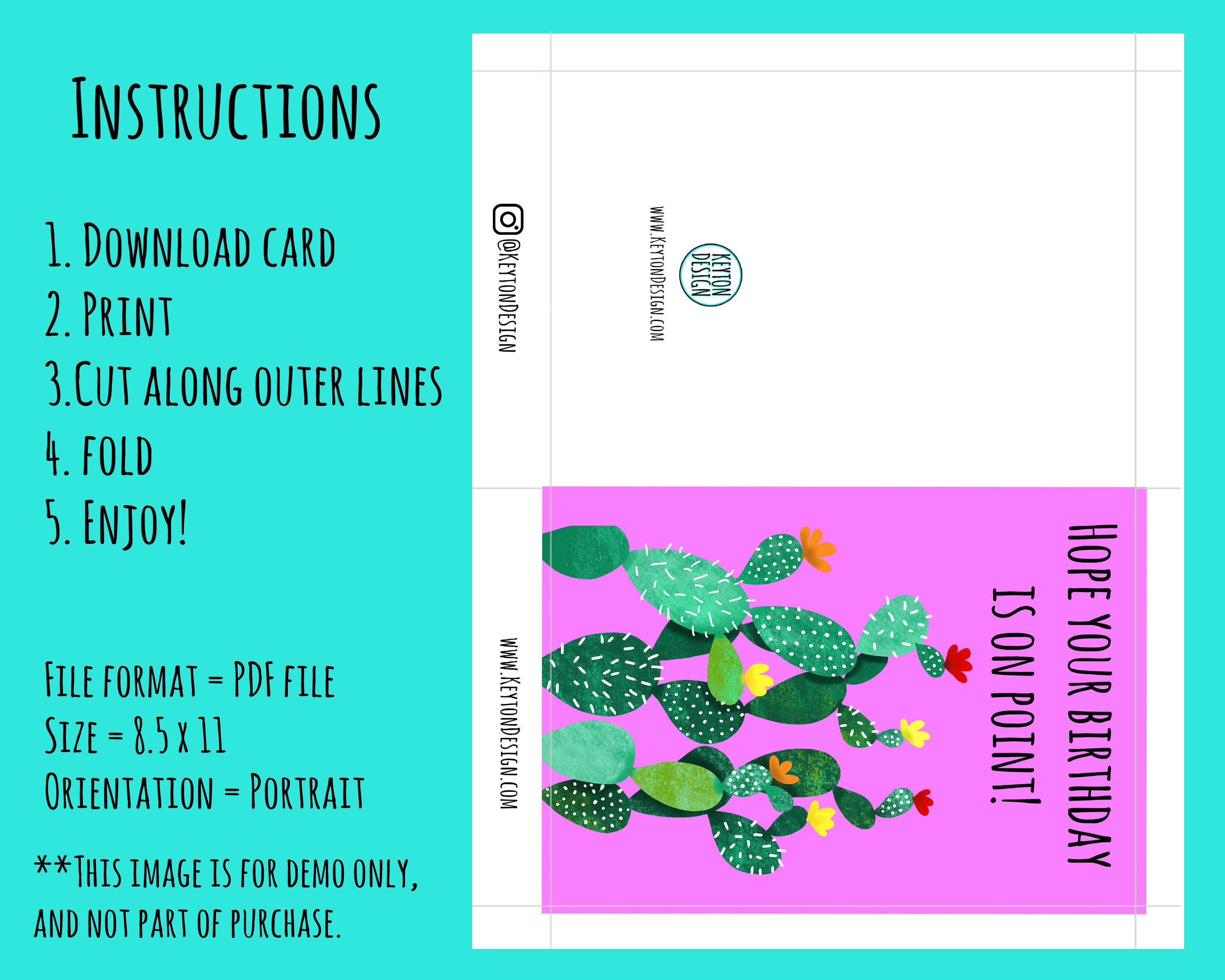 An Old Fashioned Birthday Card Printable Birthday Card for - Etsy