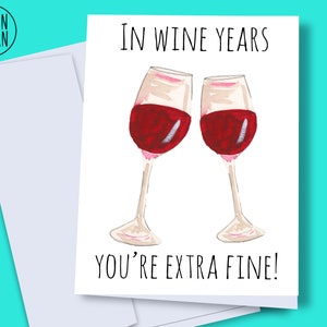 INSTANT DOWNLOAD - wine birthday card, funny wine card, printable wine card, wine lover card, birthday card wine, wine lover gift