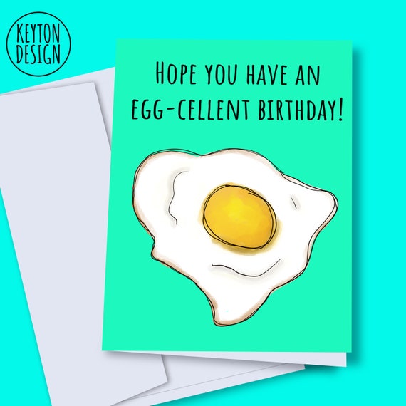 INSTANT DOWNLOAD Food Pun Birthday Card Breakfast Card Etsy