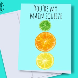 DESCARGA INSTANTE - Tarjeta de cítricos, tarjeta de lima limón, tarjeta de naranjas, tarjeta de cítricos, tarjeta para novio, tarjeta para marido, fruta imprimible