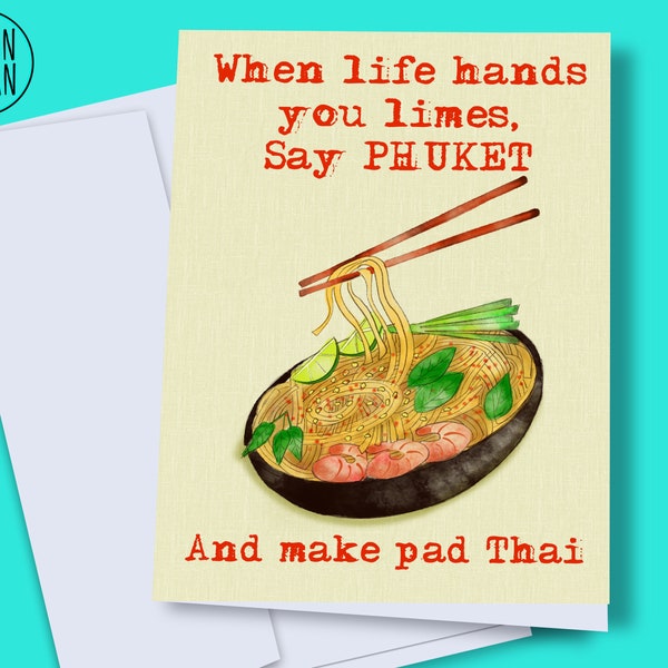 Funny Pad Thai Etsy