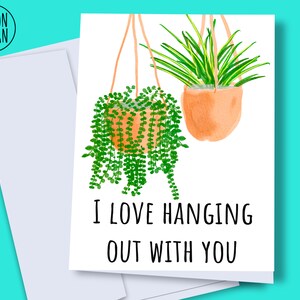 Jeu de mots de plante de carte de meilleur ami imprimable | téléchargement instantané de calembour végétal | meilleure carte de plante numérique ami | carte de plante drôle | Carte Bestie