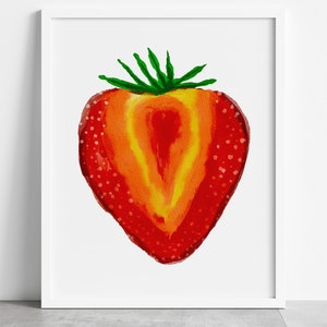 PRINTABLE Fruit Collection Wall Art, Watercolor Style Wall Art, Oranges ...