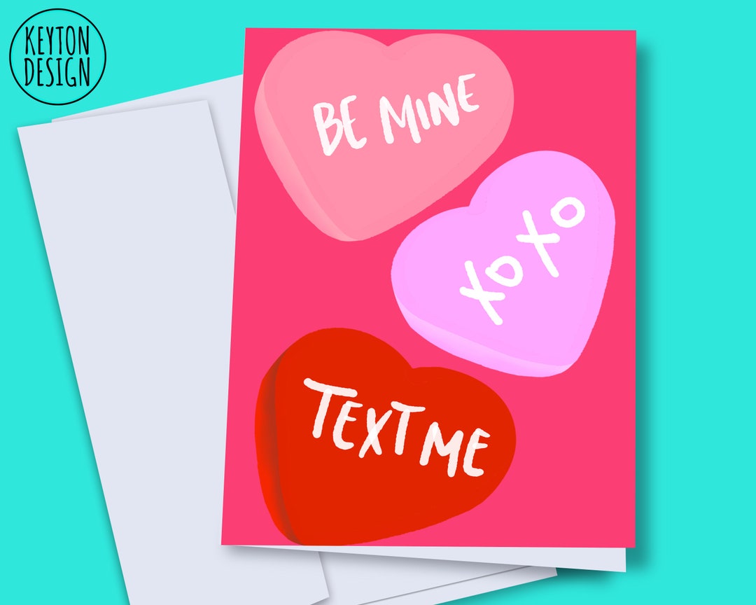 INSTANT DOWNLOAD - Valentines Candy Card, Valentine's Day Card Funny ...