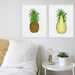 Printable Pineapple Wall Art, Wall Art Set of Two, Pineapple Decor ...