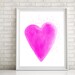 Printable Pastel Hearts Wall Art, Watercolor Style Wall Art, Pastel ...