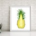 Printable Pineapple Wall Art, Wall Art Set of Two, Pineapple Decor ...
