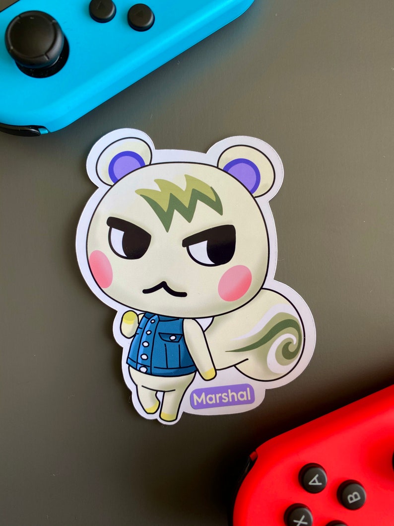 Animal Crossing ACNH Marshal Rare Villager Sticker | Etsy