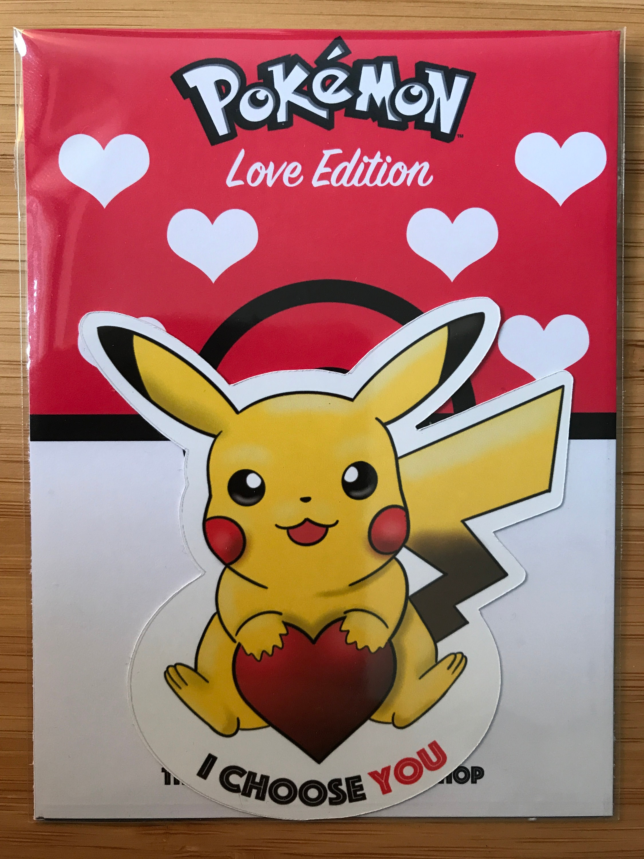 Valentines Day PIKACHU Romantic POKEMON Personalised | Etsy