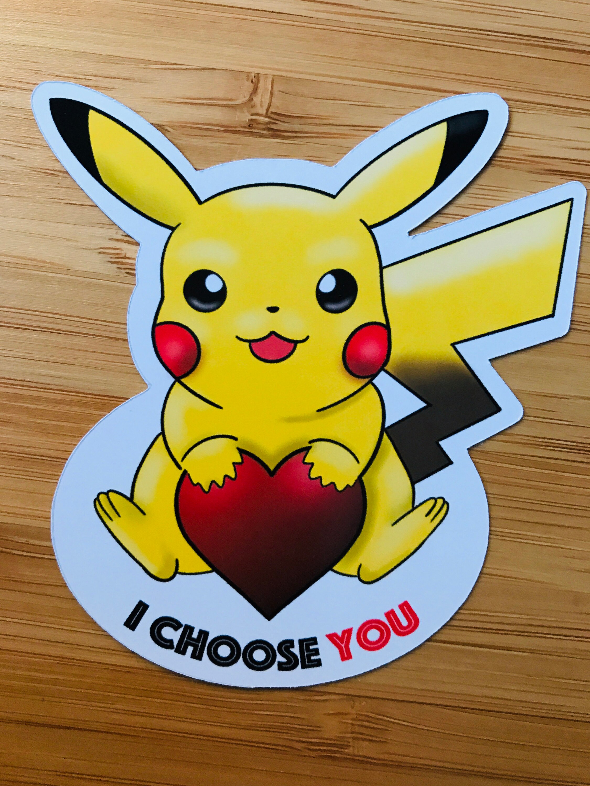 Valentines Day PIKACHU Romantic POKEMON Personalised Etsy