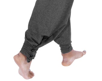 Yoga pants Harem style with folding waistband