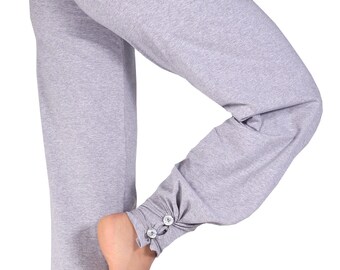 Yoga pants Harem style with folding waistband