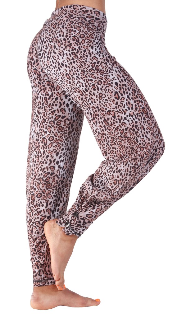 Yoga Pants Leopard Print Harem Style 